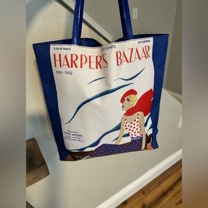 Estée Lauder Harper's Bazaar tote bag retro graphic July 1932 magazine cover